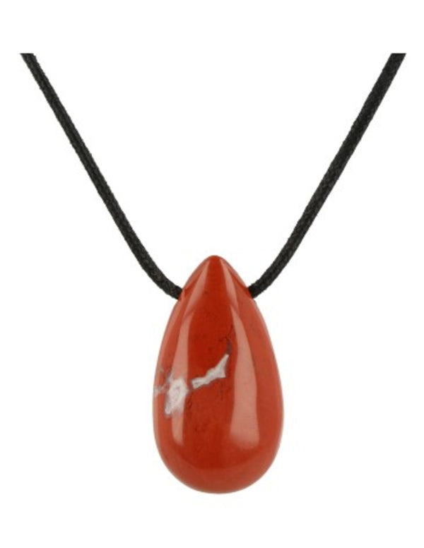 Druppelvormige Hanger Rode Jaspis