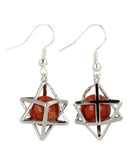 Oorbellen Jaspis Rood Merkabah