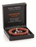 Jaspis rood Ruby Mania, armband nr 13, rond