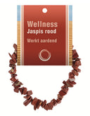 Jaspis rood splitarmband + kaart