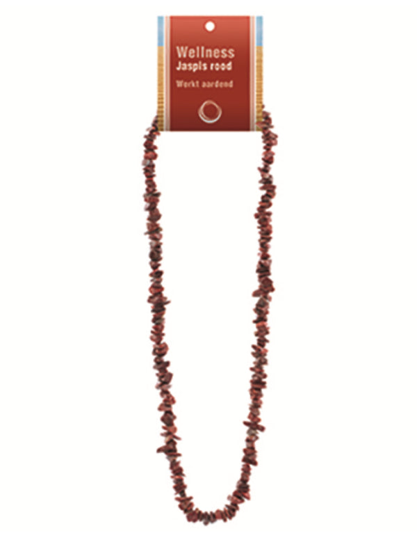 Jaspis rood splitketting + kaart