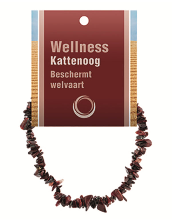 Kattenoog splitarmband + kaart