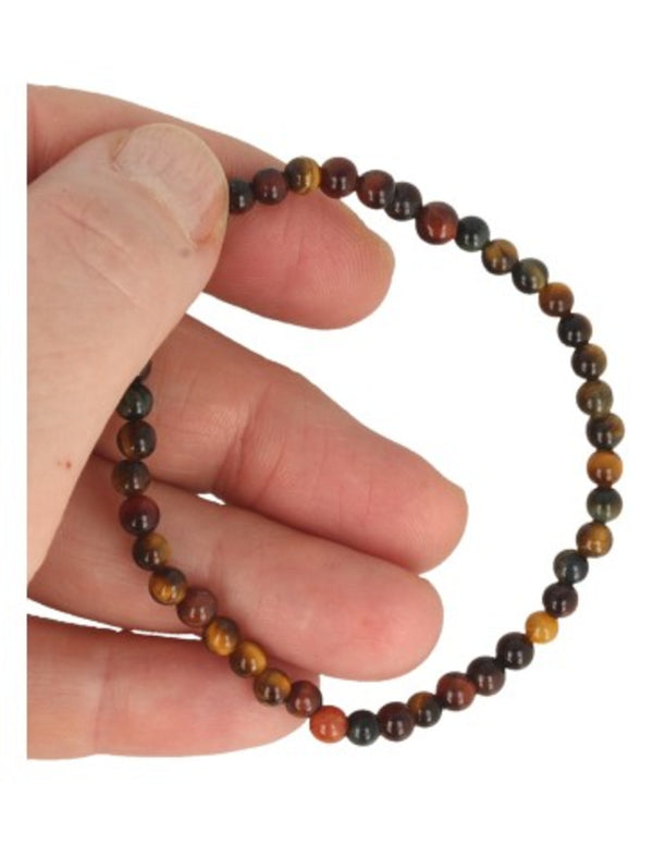 Edelsteen Armband Katten/Tijger/Valkenoog - 4 mm