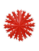 Kerstster met verlichtingsset nr. 45 - Rode Snowflake "small" - Kerstverlichting - Kerstdecoratie - Ø 60 cm