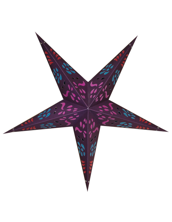 Kerstster nr. 2 Colourful purple (zonder verlichtingsset)