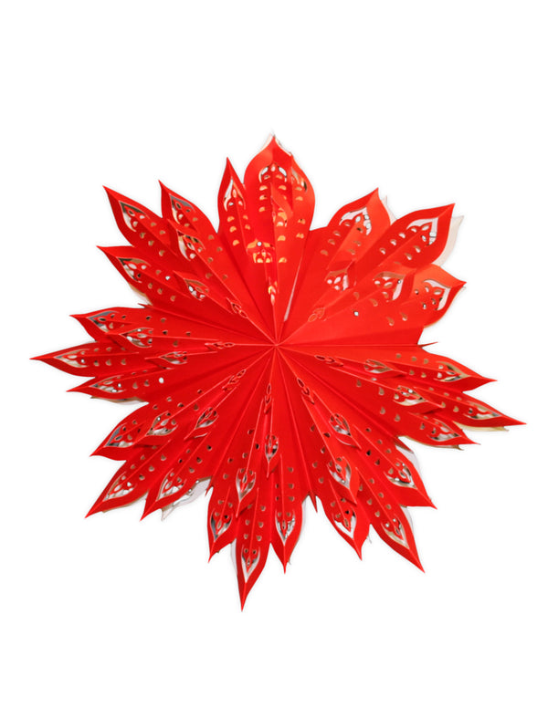 Kerstster nr. 48 - Red Snowflake (zonder verlichtingsset)