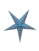 Kerstster nr. 7 Blauwe ster "Azurea" (zonder verlichtingsset)