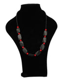 Ketting Onyx / Koraal (imitatie)