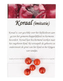 Edelsteen Kralen Koraal (imitatie) - 5 stuks (9 mm)