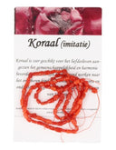 Imitatie Koraal Splitkralen Kralenstreng
