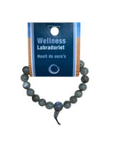 Labradoriet powerbead armband + kaart
