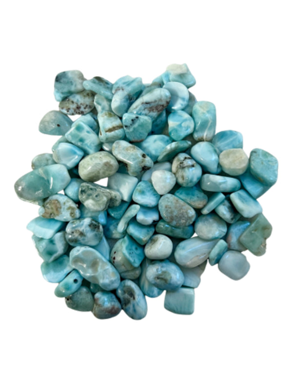 Larimar A 50 gr. trommelstenen (mt1)