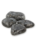 Larvikiet trommelstenen 100 gram vier stuks