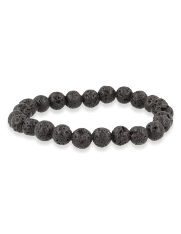 Edelsteen Armband Lavasteen Powerbead
