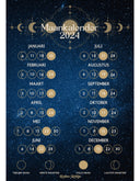 Maankalender poster 2024 - A3