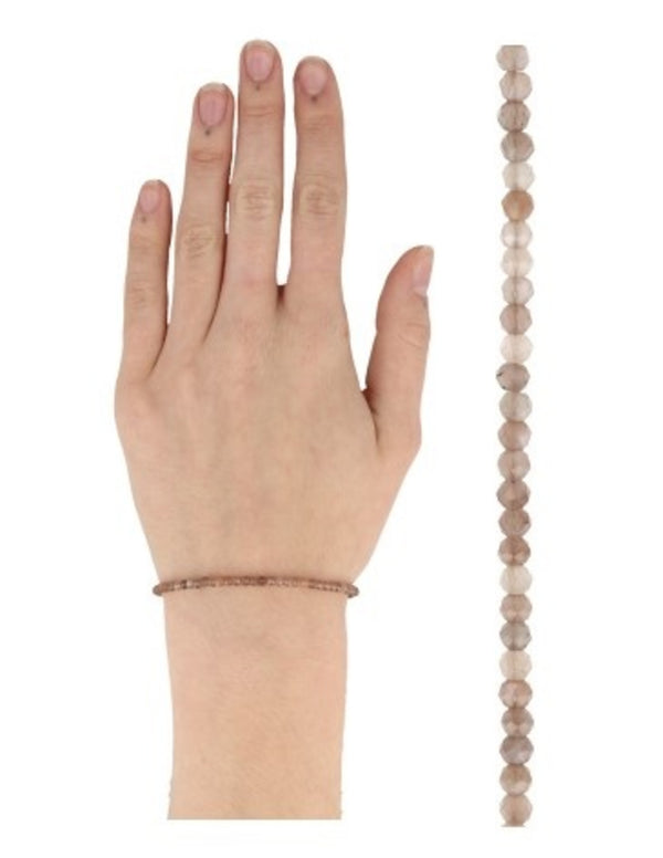 Maansteen oranje summer vibes armband