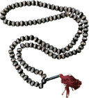 Mala been tweekleurig streepjes 40 cm zwart/wit