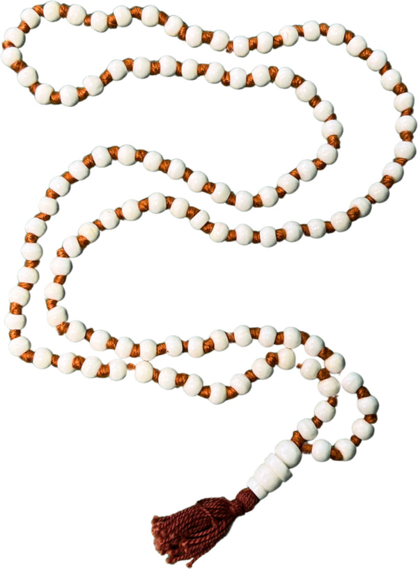 Mala been wit oranje knoop 50 cm
