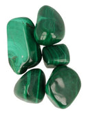 Malachiet Trommelstenen Kongo 100 gram 4-6 Stuks