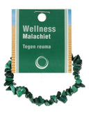 Malachiet splitarmband + kaart