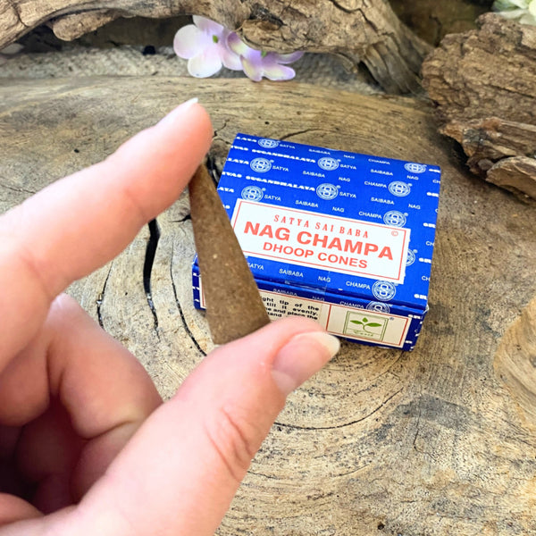 Orginele Nag Champa wierook wereldwijd populair 10 kegels per doosje