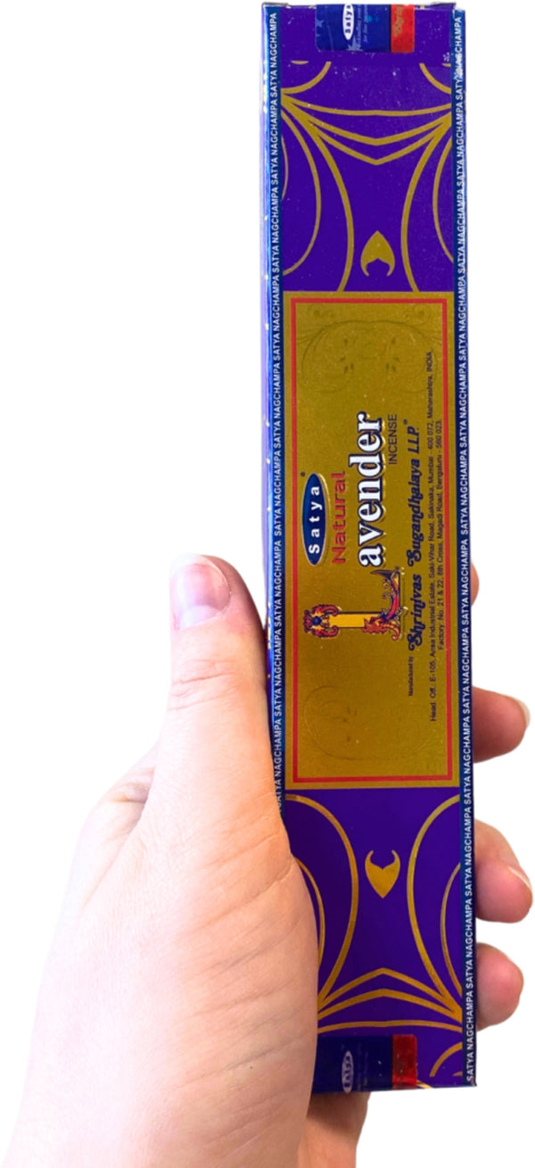 Satya Natural Lavender wierook stokjes ca 15 stokjes per doosje