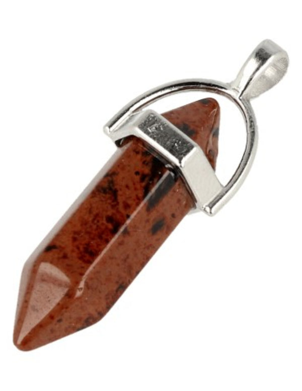 Dubbeleinder Hanger Obisidaan Mahonie