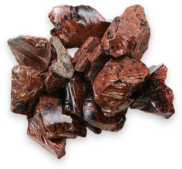 Obsidiaan mahonie 250 gr. ruwe brokjes
