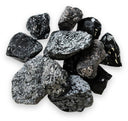 Obsidiaan sneeuwvlok 250 gr. ruwe brokjes