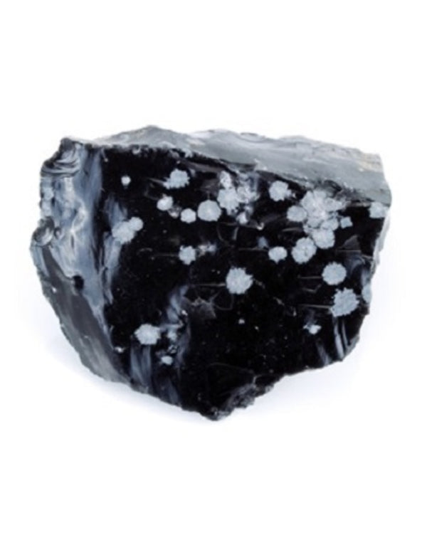 Obsidiaan sneeuwvlok China ruw, p/kg