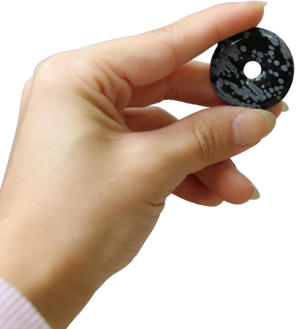 Donut Obsidiaan Sneeuwvlok (30 mm)