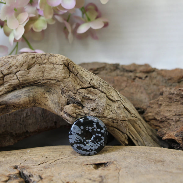 Donut Obsidiaan Sneeuwvlok (30 mm)