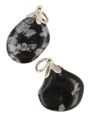 Edelsteen Hanger Obsidiaan Sneeuwvlok