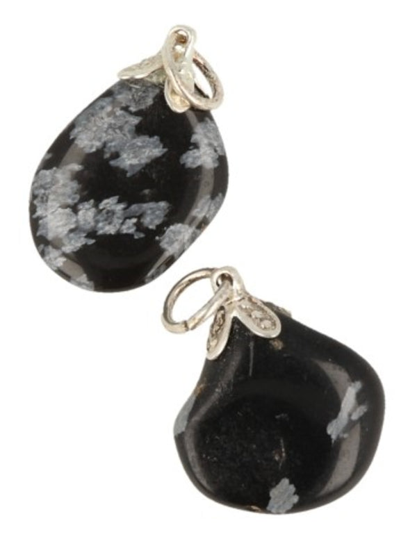 Edelsteen Hanger Obsidiaan Sneeuwvlok