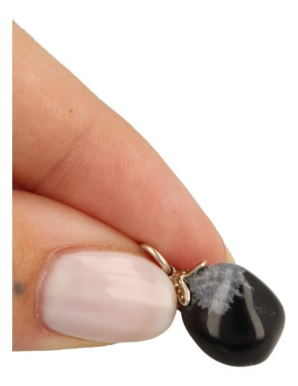 Edelsteen Hanger Obsidiaan Sneeuwvlok