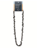 Obsidiaan sneeuwvlok splitketting + kaart