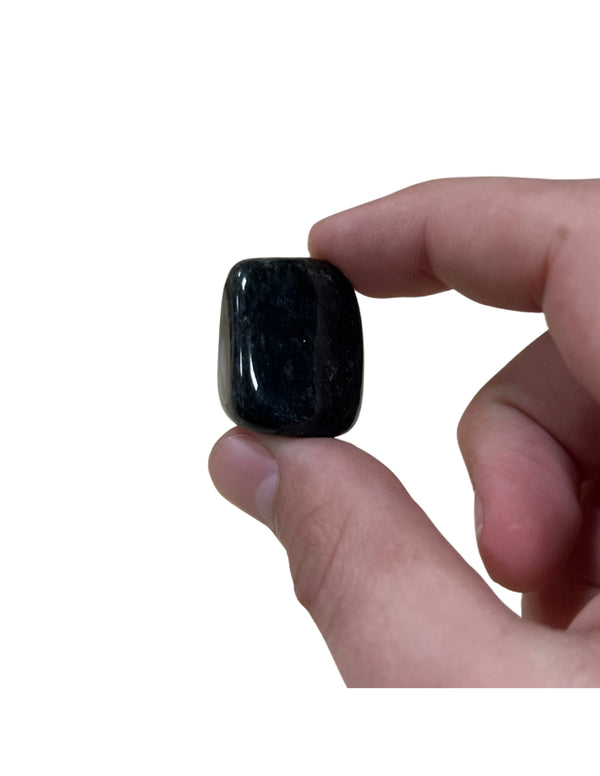 Obsidiaan Zilver Trommelstenen 100g Mexico