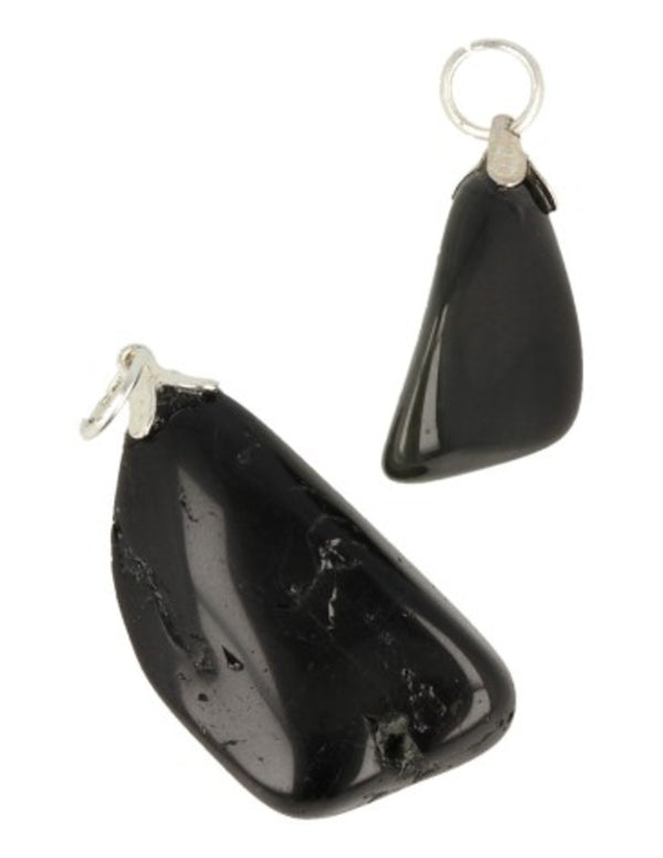 Obsidiaan zwart edelsteen hanger