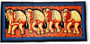 Olifanten Doek - Oranje - wandkleed 115 cm x54 cm