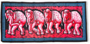 Olifanten Doek - Roze - wandkleed 115cm x 54cm