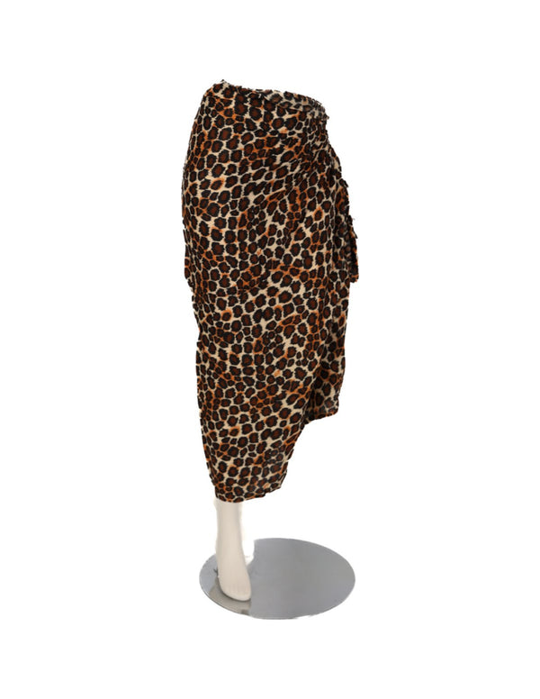 Om Namaste Sarong - 401 - dierenprint - panter - bruin