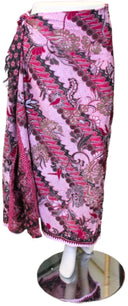 Om Namaste Sarong - 644 - batik - bloemen - roze
