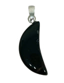 Onyx edelsteen maanhanger 20 mm