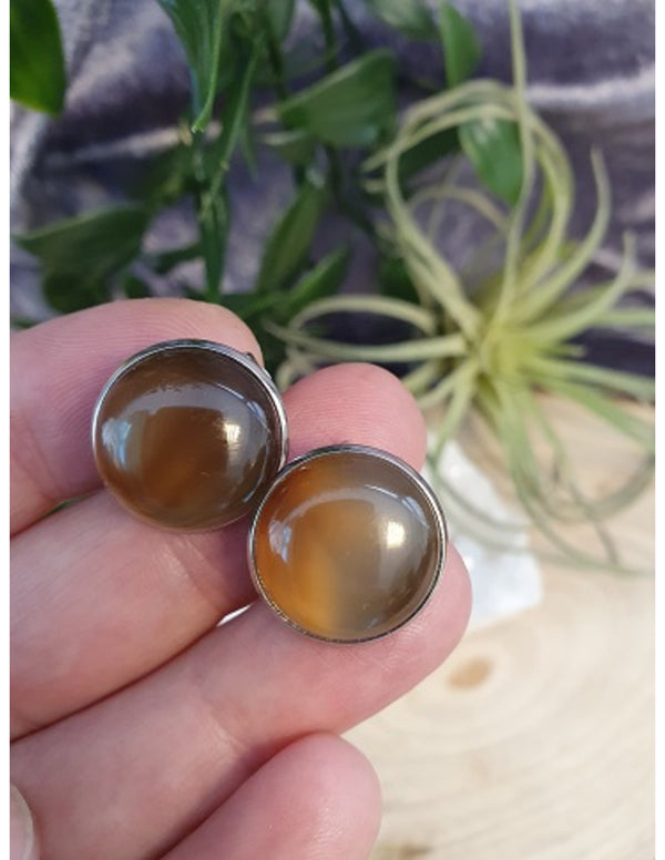Edelsteen Oorclips Onyx