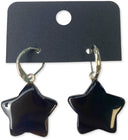 Onyx ster oorbellen - fashion jewelry