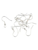 Zilverkleurige Oorbelhaakjes - 20 mm (10 stuks)