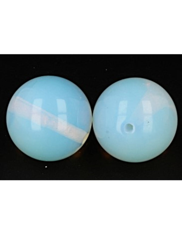 Opaliet 18 mm kraal - losse kraal (synth)