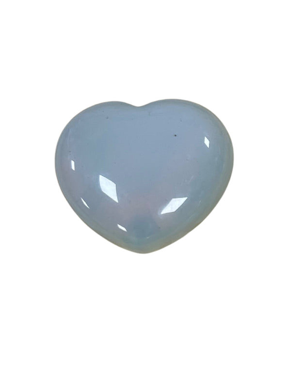 Opaliet edelsteen hart (synth) 45 mm