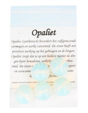 Opaliet kralen 18 mm (synth) - 5 st.