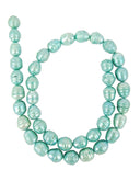 Parel groen kralen streng 10 mm (gekleurd)